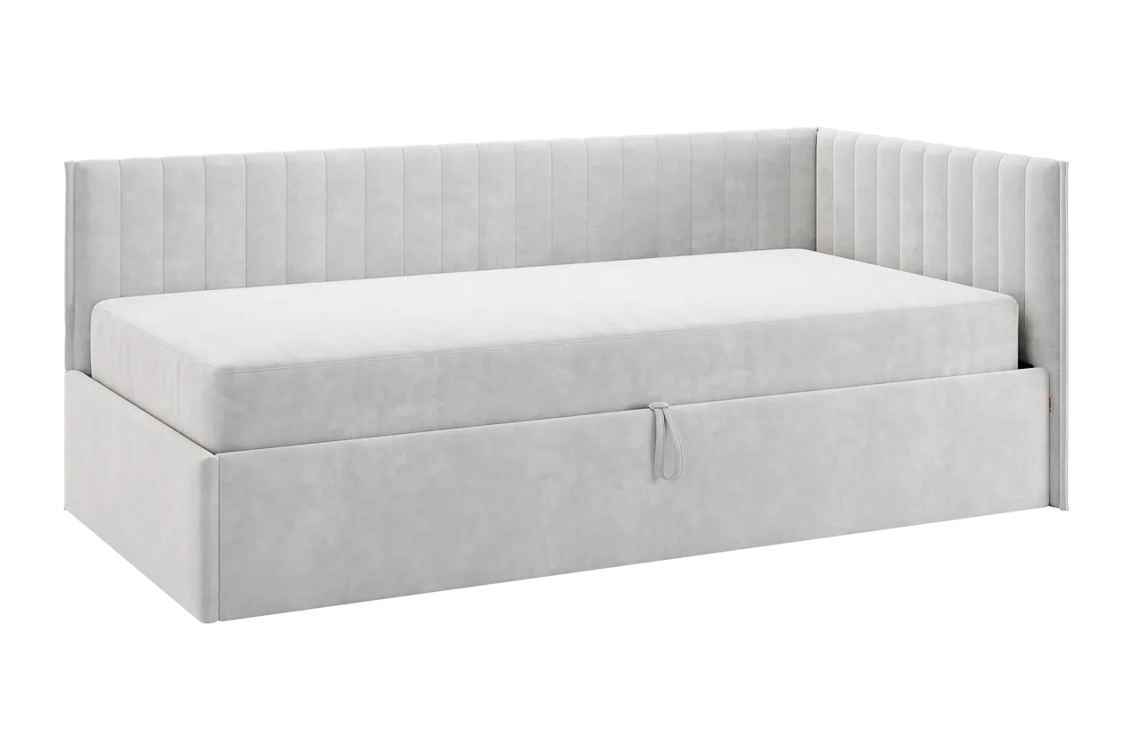Кровать с подъемным механизмом Твикс (Тахта) 90х200 см галька (велюр) в Тюмени - mebel-tymen.ru | фото