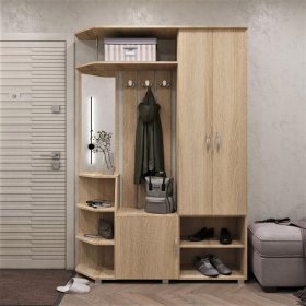 Прихожая Домино дуб сонома в Тюмени - mebel-tymen.ru | фото