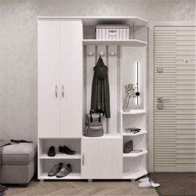 Прихожая Домино рамух белый в Тюмени - mebel-tymen.ru | фото