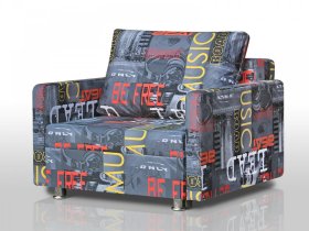 Кресло-кровать Реал 80 с подлокотниками мьюзик в Тюмени - mebel-tymen.ru | фото