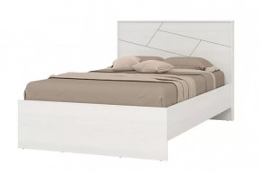 АДЕЛИНА Кровать (сп/м 1200*2000мм) (с основанием, б/матраса), ЛДСП Рамух белый в Тюмени - mebel-tymen.ru | фото