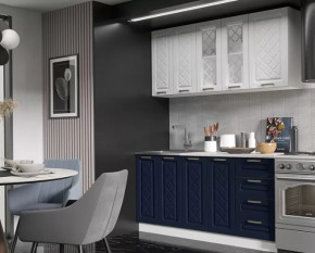 Агава 1,6м Акация белая/Сапфир (Столеш.Мрамор черный) в Тюмени - mebel-tymen.ru | фото