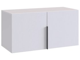 Антресоль двухдверная L800 Баско белое дерево в Тюмени - mebel-tymen.ru | фото