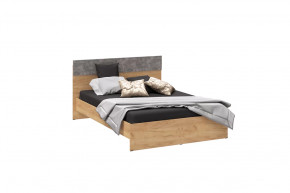 АСТИ Кровать (сп/м 1600*2000мм), ЛДСП Дуб крафт золотой /ЛДСП Ателье светлое в Тюмени - mebel-tymen.ru | фото