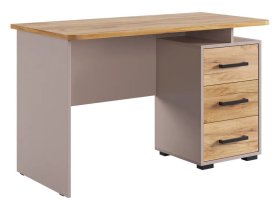 Стол компьютерный 1200 Лайт-2 кашемир/дуб крафт золотой в Тюмени - mebel-tymen.ru | фото