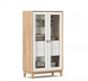 Бари ЛД.698040.000 Шкаф двухстворчатый малый (Дуб Золотой/Белый) в Тюмени - mebel-tymen.ru | фото