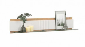 Бари ЛД.698100.000 Полка навесная 1400 (Дуб Золотой/Белый) в Тюмени - mebel-tymen.ru | фото