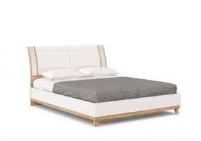 Бари ЛД.698140.000 Кровать двуспальная с кроватным основанием 1600 (Дуб Золотой/Белый) в Тюмени - mebel-tymen.ru | фото