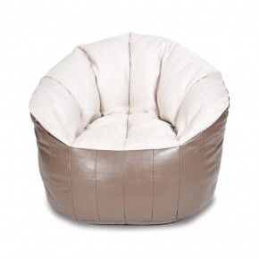 Бескаркасное кресло-пуф Relax Lux, цвет кофейный в Тюмени - mebel-tymen.ru | фото