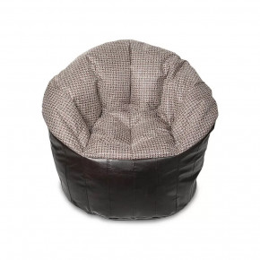 Бескаркасное кресло-пуф Relax Lux, цвет коричневый в Тюмени - mebel-tymen.ru | фото