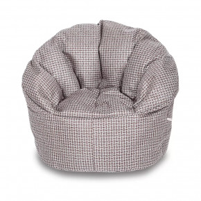 Бескаркасное кресло-пуф Relax, Рогожка, цвет Коричневый в Тюмени - mebel-tymen.ru | фото