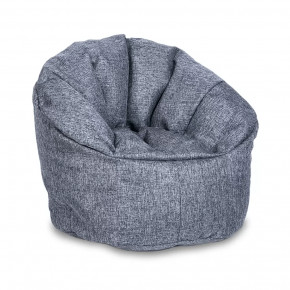 Бескаркасное кресло-пуф Relax, Рогожка, цвет Серый в Тюмени - mebel-tymen.ru | фото