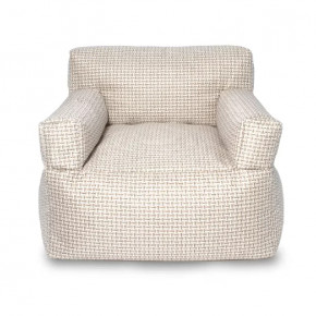 Бескарскасное кресло УЮТ, рогожка бежевый в Тюмени - mebel-tymen.ru | фото