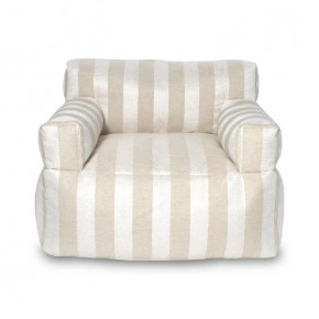 Бескарскасное кресло УЮТ, рогожка полоса бежевый в Тюмени - mebel-tymen.ru | фото