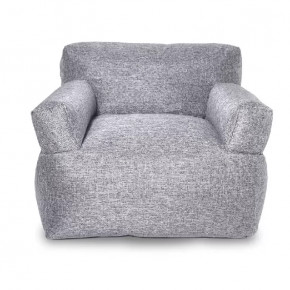 Бескарскасное кресло УЮТ, рогожка серый в Тюмени - mebel-tymen.ru | фото