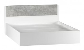 Бьянка Кровать 1.4 м Белый/Бетон Светлый в Тюмени - mebel-tymen.ru | фото