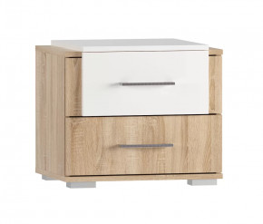 Бьянка Тумбы 2 шт Дуб Сонома/Белый Глянец в Тюмени - mebel-tymen.ru | фото