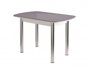 Бостон-3 ф/п Антрацит глянец, 1100*700 мм, белый/хром брифинг в Тюмени - mebel-tymen.ru | фото