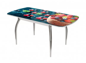 Бостон-3 ф/п Ягоды, 1100*700 мм, белый/хром триумф в Тюмени - mebel-tymen.ru | фото