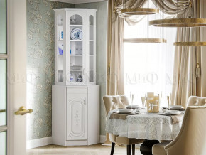 Буфет угловой Лиза-2 Белый глянец холодный в Тюмени - mebel-tymen.ru | фото