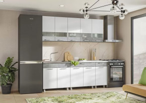 ДЕНВЕР Кухня 2.0м, ЛДСП Ателье светлый//ЛДСП Белый шагрень-Ателье свет ПФ (26) "Антарес" (б/суш,мой) в Тюмени - mebel-tymen.ru | фото