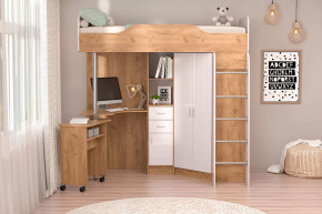 Детская Бриз-1, дуб крафт золотой/белый глянец Диал в Тюмени - mebel-tymen.ru | фото