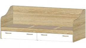 Детская Буратино Кровать с ящиками сонома/белый в Тюмени - mebel-tymen.ru | фото