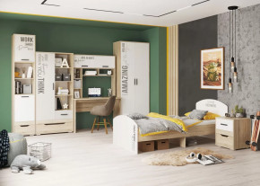 Детская Джуниор, набор №3, дуб сонома/белый в Тюмени - mebel-tymen.ru | фото