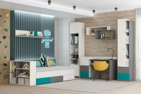 Детская Клео ОК-2, графит, миндаль, океан Диал в Тюмени - mebel-tymen.ru | фото