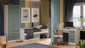 Детская «Марли» Белый, Серо-голубой в Тюмени - mebel-tymen.ru | фото