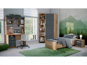 Детская Мартина ЛДСП Графит, Дуб крафт в Тюмени - mebel-tymen.ru | фото