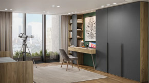 Детская «Порто» Яблоня Беллуно, Графит софт в Тюмени - mebel-tymen.ru | фото