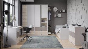 Детская «Сканди» Дуб Гарден, Белая, Глиняный серый в Тюмени - mebel-tymen.ru | фото