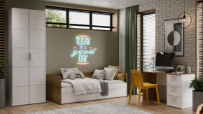 Детская «Стелла» Белый холст, Белый Жемчуг, Яблоня Беллуно в Тюмени - mebel-tymen.ru | фото