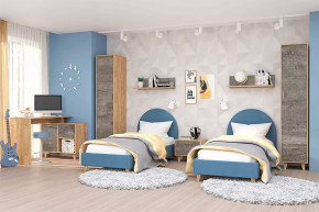 Детская Эго, набор №КТ-1, дуб крафт золотой/камень темный Диал в Тюмени - mebel-tymen.ru | фото