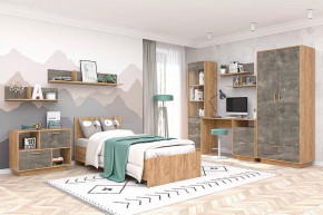 Детская Эго, набор №КТ-3, дуб крафт золотой/камень темный Диал в Тюмени - mebel-tymen.ru | фото