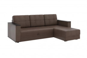 Диван АТЛАНТ угловой без столика Марика коричневый в Тюмени - mebel-tymen.ru | фото