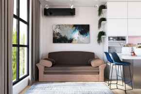 Диван-кровать "Рик-1400" каппучино/пудра в Тюмени - mebel-tymen.ru | фото