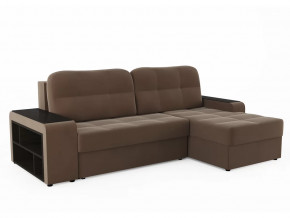 Диван-кровать угловой Дубай Модель 011 Велюр Луна 25 браун в Тюмени - mebel-tymen.ru | фото