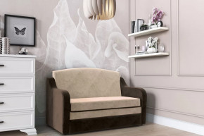 Диван "Луна" (серо-бежевый, к/з шоколад) в Тюмени - mebel-tymen.ru | фото