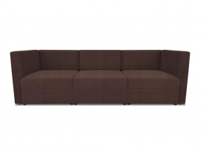 Диван модульный прямой Бергамо три секции Dream Chocolate кат. 3 в Тюмени - mebel-tymen.ru | фото