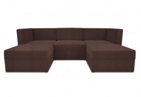 Диван модульный угловой Бергамо пять секций Dream Chocolate кат. 3 в Тюмени - mebel-tymen.ru | фото