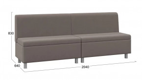 Диван прямой «Каир» ГН №3 Исп.2 Велюр Camaro 05 (мокко) в Тюмени - mebel-tymen.ru | фото