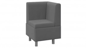 Диван угловой «Каир» Исп.2 Велюр Camaro 18 (серый) в Тюмени - mebel-tymen.ru | фото