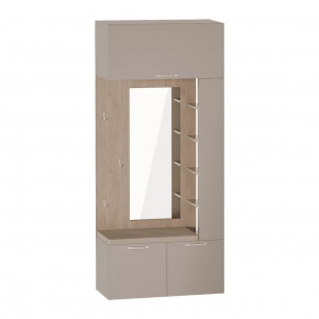 Джерси прихожая Вешалка с зеркалом без светильника в Тюмени - mebel-tymen.ru | фото