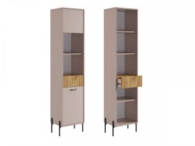 Стеллаж Доминика кашемир/дуб крафт золотой в Тюмени - mebel-tymen.ru | фото