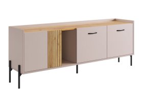 Тумба 2 Доминика кашемир/дуб крафт золотой в Тюмени - mebel-tymen.ru | фото