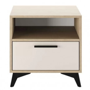 ЕВА Тумба прикроватная 500 1Я (ш502*г450*в500мм), Сатин в Тюмени - mebel-tymen.ru | фото