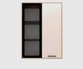 ЕВА Витрина навесная 800 1В1С (ш802*г411*в1100мм), Сатин в Тюмени - mebel-tymen.ru | фото