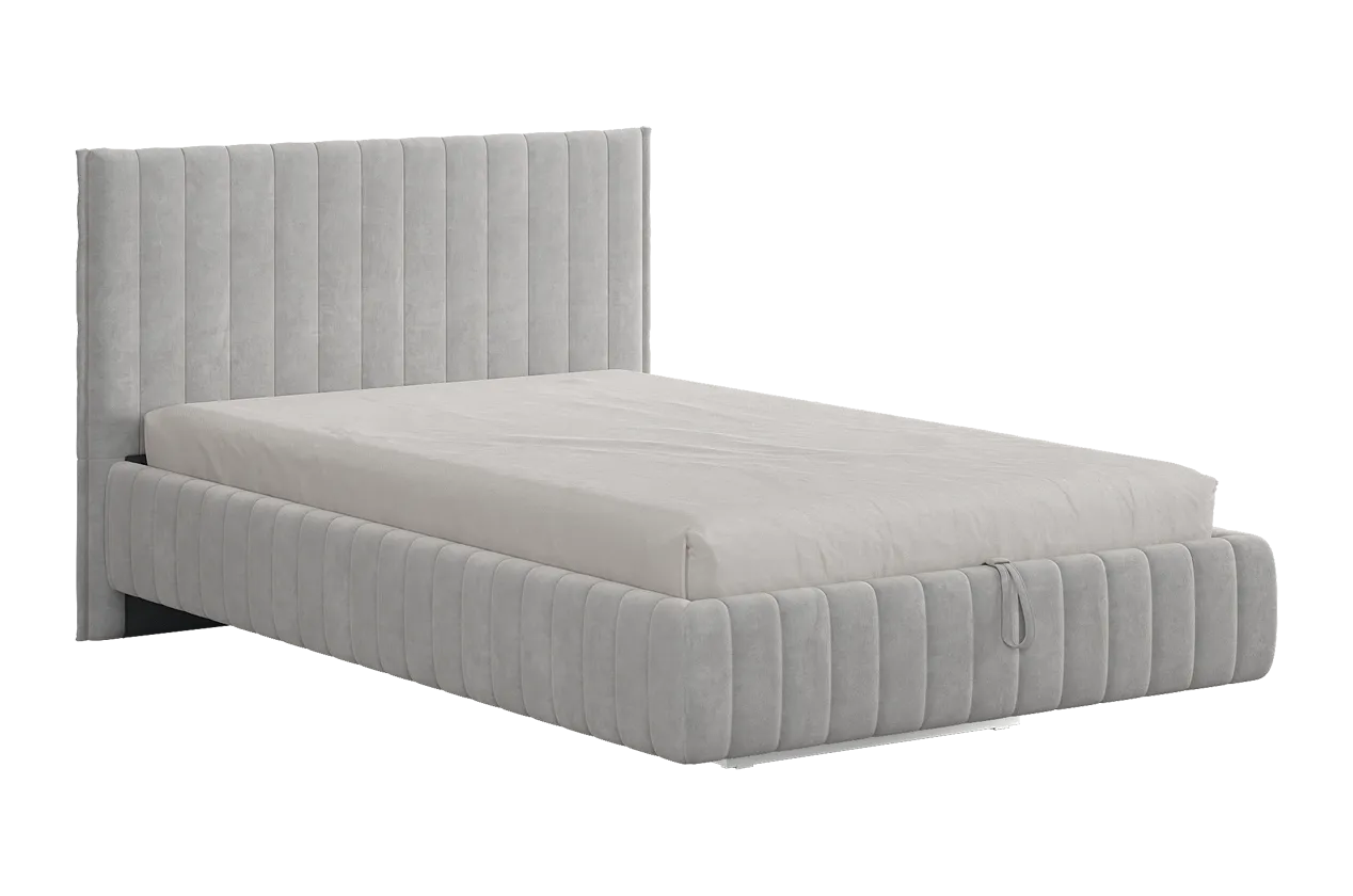 Кровать с подъемным механизмом Твикс 120х200 см галька (велюр) в Тюмени - mebel-tymen.ru | фото